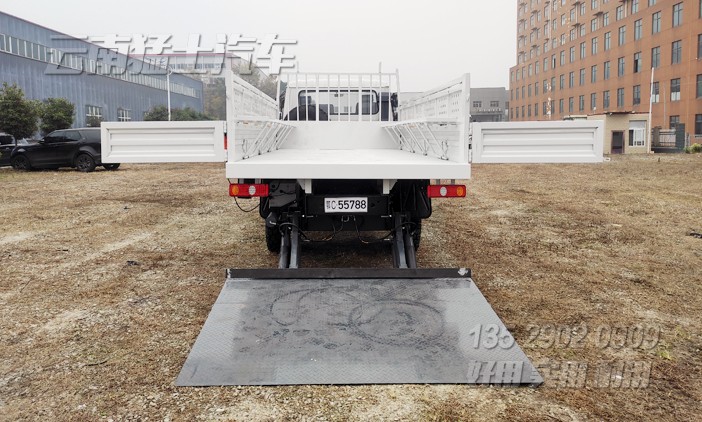 东风四驱六驱,越野专用车,液压尾板车,电动升降平台车,带尾板货车,物流运输车,起重尾板车