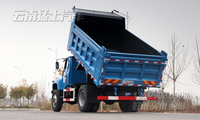 4吨自卸车,双油缸自卸,边4底5田字格自卸,4x4自卸车