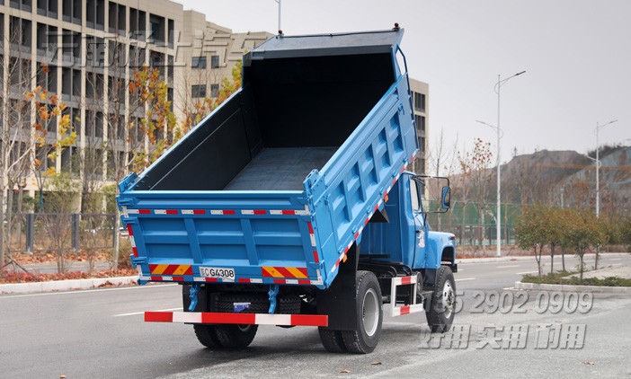 4吨自卸车,双油缸自卸,边4底5田字格自卸,4x4自卸车