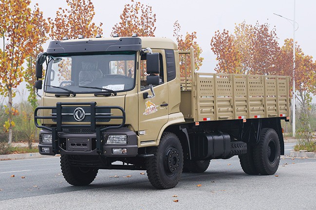 东风两轴公路运输卡车_210马力12吨载货汽车_4*2载人载货两用运输车