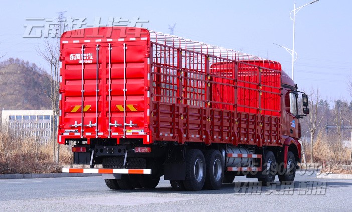 仓栅式运输车,四桥仓栅车,仓栏高栏货车,前四后八仓栏车,仓栏车出口,9.6米花栏车