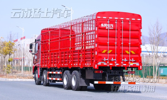 仓栅式运输车,四桥仓栅车,仓栏高栏货车,前四后八仓栏车,仓栏车出口,9.6米花栏车