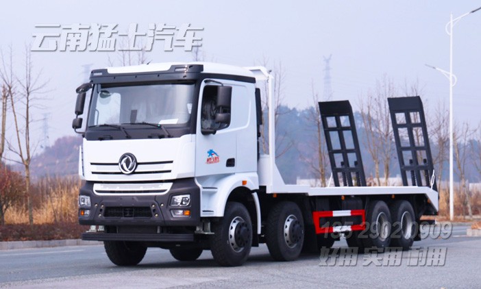 挖机运输车,平板运输车,四桥平板车,重型平板车,8米平板车