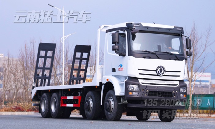 挖机运输车,平板运输车,四桥平板车,重型平板车,8米平板车