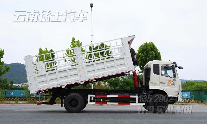 仓栏自卸,单桥高栏车,仓栅式自卸车,5.6米仓栏,木材甘蔗运输车