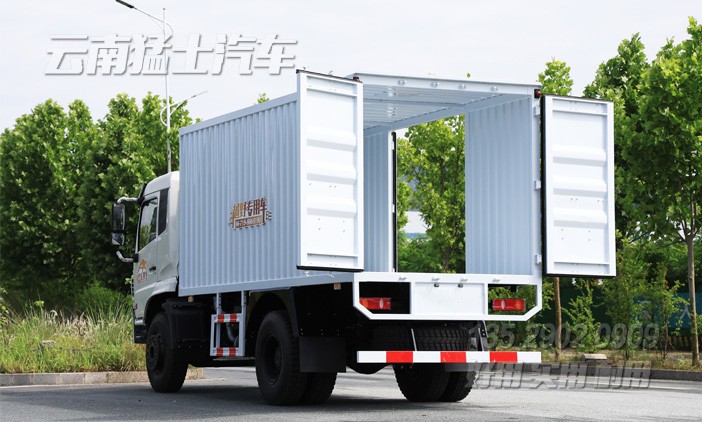 东风厢式运输车,封闭式厢式车,厢式平板车,厢式配送车,设备转运车