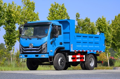 东风四驱7吨轻型自卸汽车_4×4小型渣土石料运输车_全驱140马力双缸翻斗车